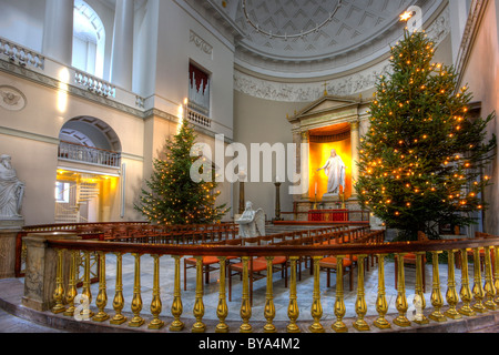 Innen Vor Frue Kirke-Kathedrale in Kopenhagen, Dänemark, Europa Stockfoto