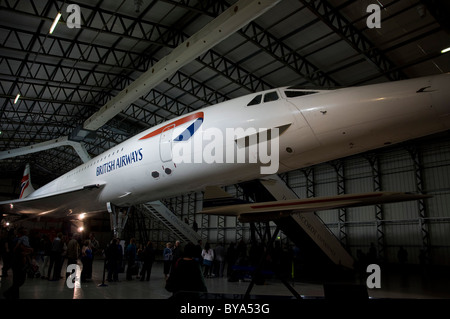 British Airways Concorde auf Anzeige im Museum of Flight in East Fortune, Scotland. Stockfoto