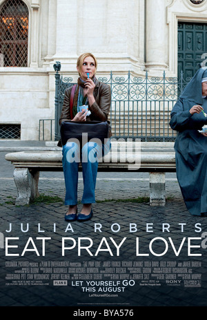 Eat Pray Love-Jahr: 2010 USA Regie: Ryan Murphy Julia Roberts Filmplakat (USA) Stockfoto