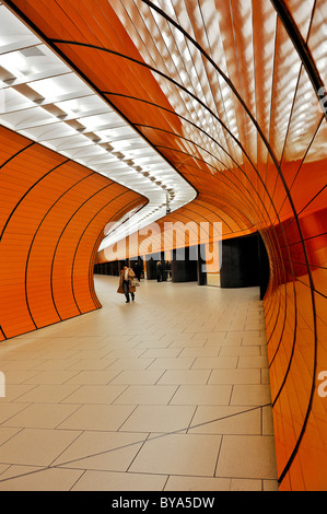 U-Bahnstation Marienplatz u-Bahnstation, München, Bayern, Deutschland, Europa Stockfoto