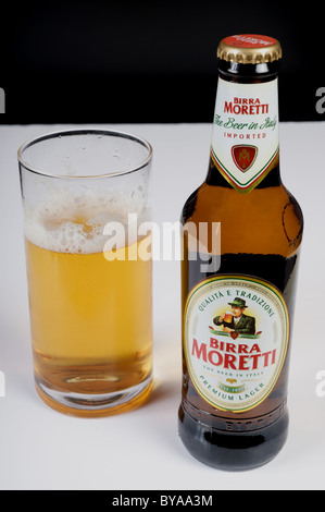 Birra Moretti italienisches Bier Stockfoto