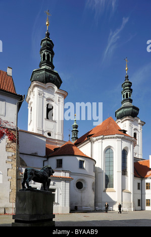 Basilika des Klosters Strahov, Prag, Böhmen, Tschechische Republik, Europa Stockfoto