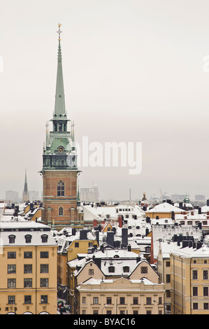 Die Kirche Sommerkonzerte Kyrkan in Old Town, Stockholm, Schweden Stockfoto