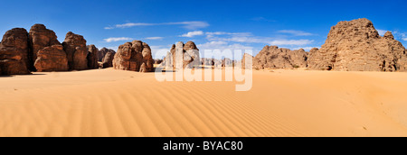 Tassili n ' Ajjer National Park, UNESCO-Weltkulturerbe, Tikobaouine Region, Wilaya Illizi, Algerien, Sahara, Nordafrika Stockfoto