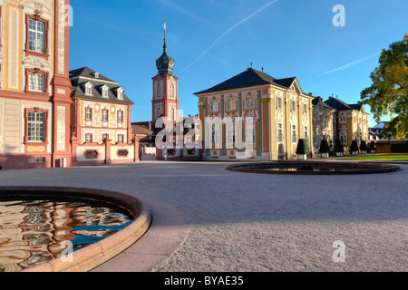 Bruchsaler Schloss, Bruchsal, Baden-Württemberg, Deutschland, Europa Stockfoto