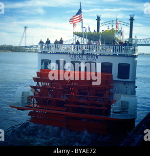 Creole Queen Raddampfer Boot New Orleans USA Stockfoto