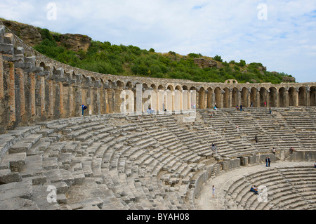 Theater von Aspendos, türkische Riviera, Türkei, Westasien Stockfoto