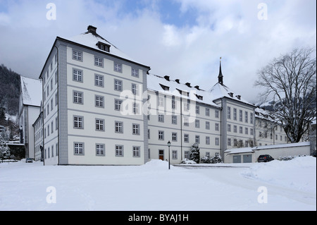 Benediktinerkloster Kloster Engelberg, Obwalden, Schweiz, Europa Stockfoto