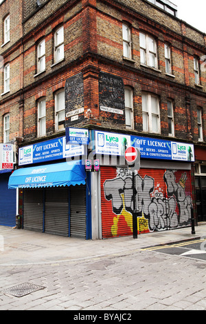 Ein Closed Shop in Brick Lane. London Stockfoto