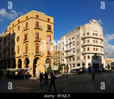 Historische Gebäude am Place de l ' Etoile in das Zentrum von Beirut, Beyrouth, Libanon, Nahost, Westasien Stockfoto