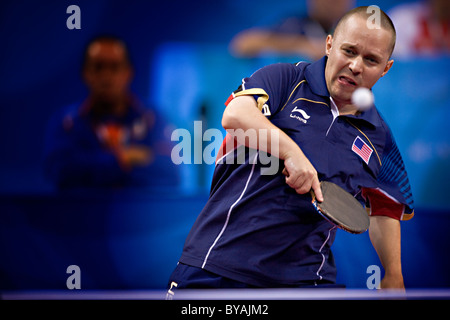 Tahl Leibovitz USA im ersten Vorrundenspiel MIC2 in Peking University Gymnasium in Peking während der Paralympischen Spiele 2008 Stockfoto