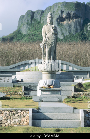 Elk166-2267 Mikronesien, Nördliche Marianen-Inseln (CNMI), Saipan, Banzai Cliff Heiwa Kannon Memorial Stockfoto