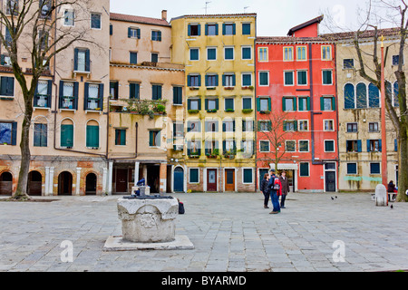 Jüdischen Ghetto, Ghetto Nuovo ("neue Ghetto") in Venedig Stockfoto