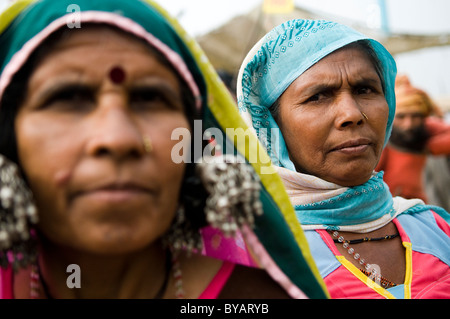 Indianerin aus Maharashtra, Indien. Stockfoto