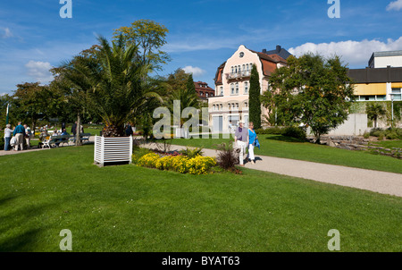 Kurpark und Rosengarten Garten, Bad Kissingen, untere Franken, Bayern, Deutschland, Europa Stockfoto