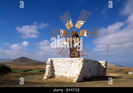 Tefia, Windmühle, Fuerteventura, Kanarische Inseln, Spanien Stockfoto