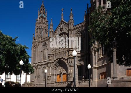 Kathedrale San Juan Bautista in Arucas, Gran Canaria, Kanarische Inseln, Spanien Stockfoto