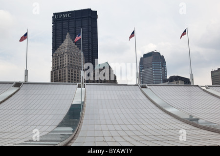 Dach der David L. Lawrence Convention Center, Pittsburgh, Philadelphia, USA Stockfoto