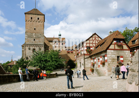 Kaiserburg Kaiserburg, Nürnberg, Middle Franconia, Bayern, Deutschland, Europa Stockfoto