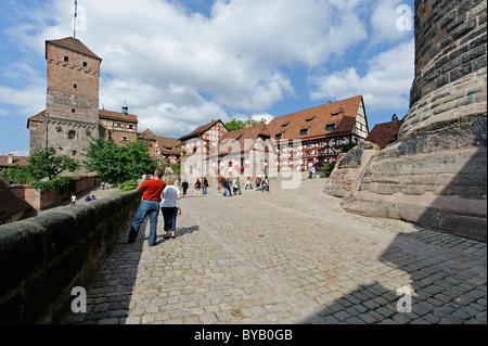 Kaiserburg Kaiserburg, Nürnberg, Middle Franconia, Bayern, Deutschland, Europa Stockfoto