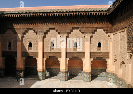 Historischen Medersa Ben Youssef in Marrakesch Medina, Unesco World Heritage Site, Marokko, Nordafrika Stockfoto