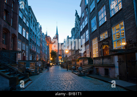 Mariacka Street, Ulica Mariacka, Danzig, Pommern, Polen, Europa Stockfoto