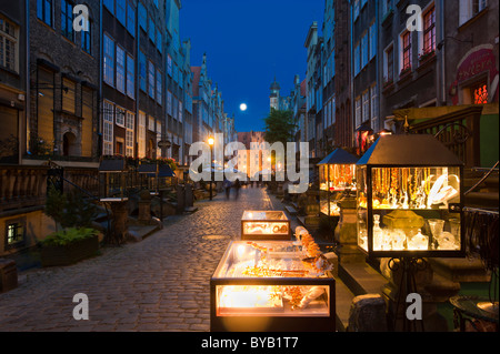 Mariacka Street, Ulica Mariacka, Danzig, Pommern, Polen, Europa Stockfoto