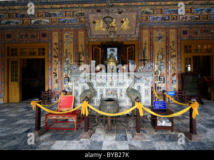 Mausoleum von Kaiser Khai Dinh, in der Nähe von Hue, Vietnam, Asien Stockfoto