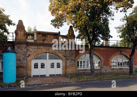 Stillgelegten Suedbahnhof Bahnhof, erbaut 1908, Krefeld, Nordrhein-Westfalen, Deutschland, Europa Stockfoto