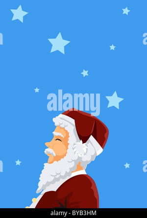 Ein Porträt von Santa Claus Stockfoto
