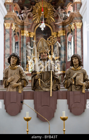 Das Kollegiatstift Neumuenster Stiftskirche, Bistum Würzburg, Kardinal-Döpfner-Platz-Platz, Würzburg, Bayern Stockfoto