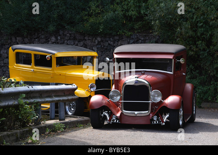 Ford Modell a Limousine und das Modell einer Lieferung Stockfoto