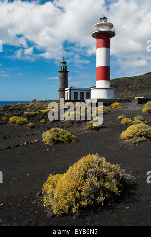 Leuchttürme, Punto de Fuencaliente, La Palma, Kanarische Inseln, Spanien Stockfoto