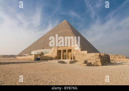 Pyramiden von Gizeh, Gizeh, Ägypten, Afrika Stockfoto