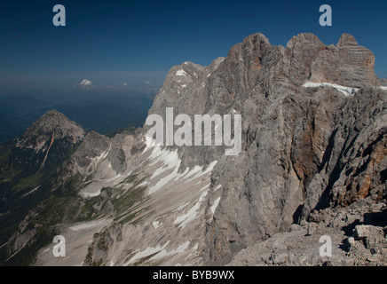 Hohe Berge mit Schnee, Dachstein-Massiv, Steiermark, Österreich, Europa Stockfoto