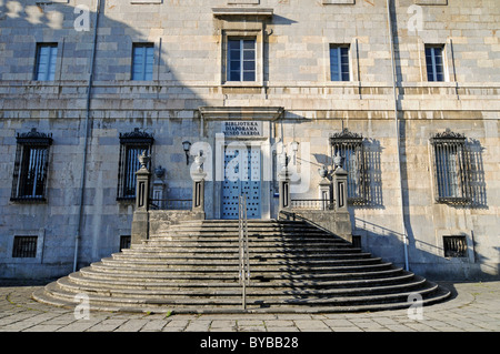 Bibliothek, Basilika von Loyola, Kirche, Kloster, Museum, Azpeitia, Provinz Gipuzkoa, Pais Vasco, Baskisches Land, Spanien, Europa Stockfoto