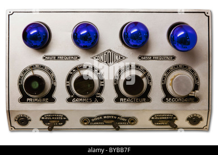 Alte Ondolina Röhrenradio von 1920 Stockfoto