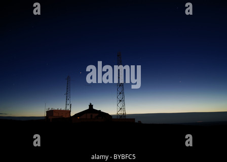 Flambrough Head-Radio-station Stockfoto