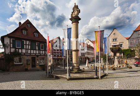 Marktplatz, Kronach, Upper Franconia, Bayern, Deutschland, Europa Stockfoto