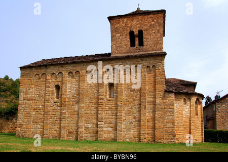 Kirche San Caprasio Ermita Einsiedelei Santa Cruz Seros Huesca Spanien Stockfoto