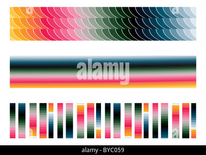 geometrische Banner mehrfarbig, Vektor zur Verfügung. Stockfoto