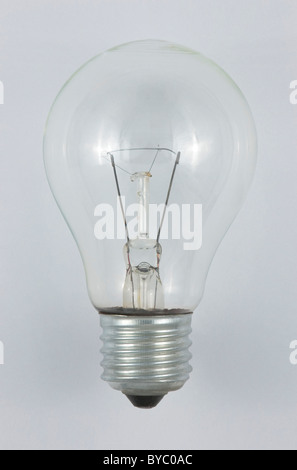 Eine typische Glühlampe. Stockfoto