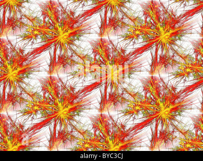 Abstrakte Grafik ähnlich buntes Feuerwerk oder Feuerwerkskörper explodieren Stockfoto