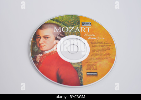 Mozart-CD Stockfoto