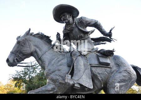 Rinder-Laufwerk Skulptur Ensemble von Robert Sommer Pioneer Plaza von der Dallas Convention Center, Texas, USA Stockfoto