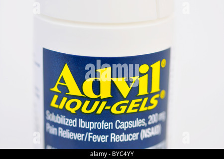 Advil flüssige Gel - Ibuprofen Schmerzlinderung und Fieber Abschwächer Stockfoto