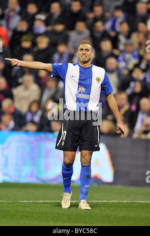 Primera Division Spanien, Hercules Alicante-FC Barcelona 0:3---David Trezeguet, Hercules Alicante Stockfoto