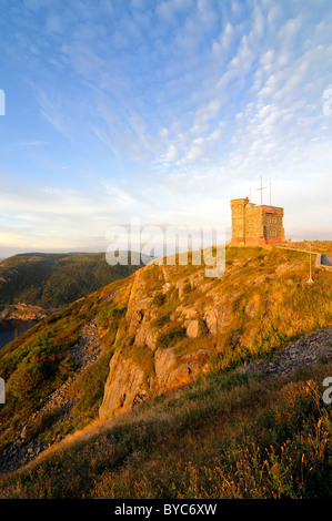 Sonnenuntergang am Signal Hill St. Johns, Neufundland Stockfoto