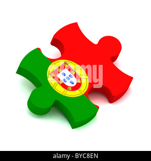 Jigsaw Puzzle Stück Portugal Flagge Stockfoto