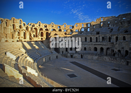 Römisches Amphitheater in El Jem, Tunesien Stockfoto